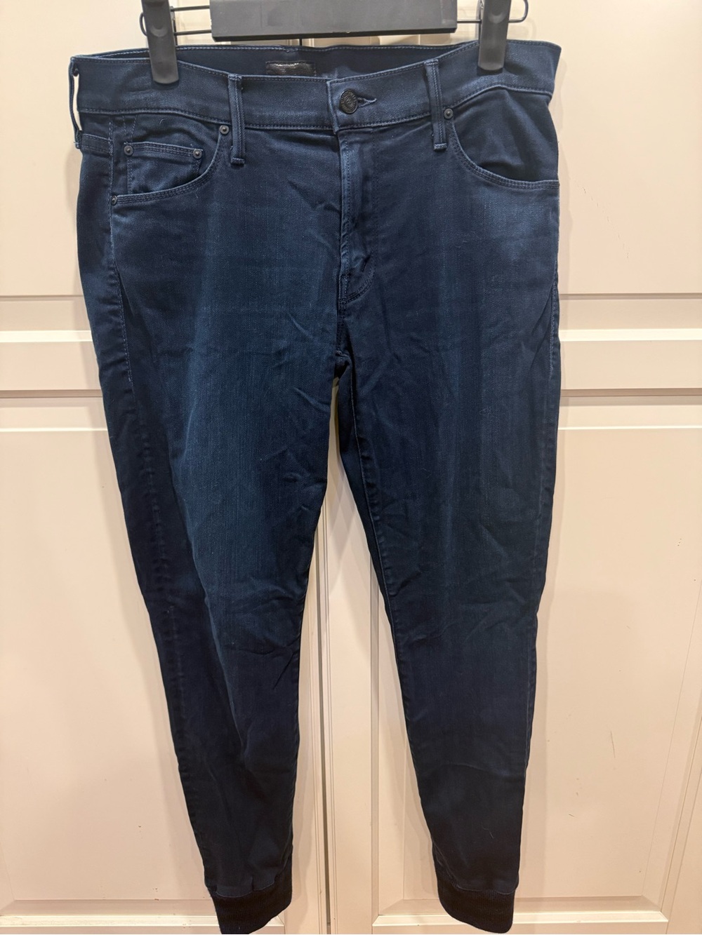 MOTHER The Trainer Joggers in ‘Untouched’ Datk Wash